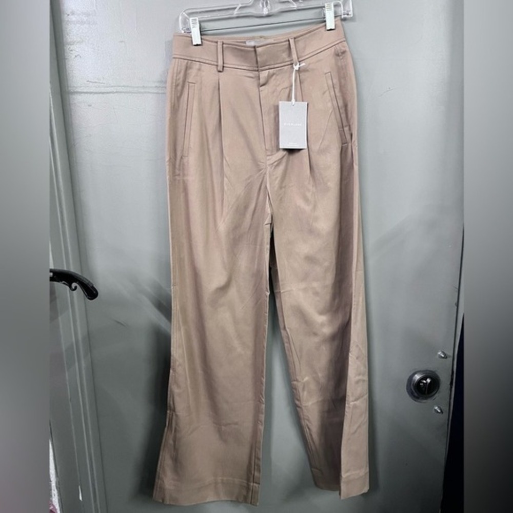 Everlane The Way-High Drape Pant NWT‎ in ash brown size 2 - Picture 2 of 8